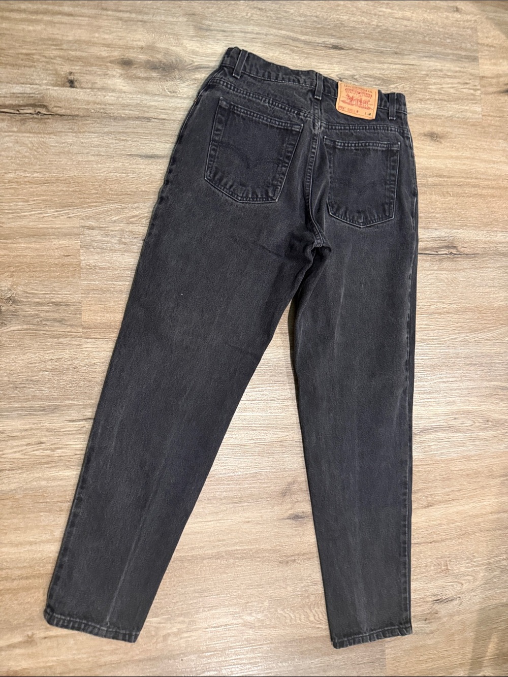Vintage Levi's 551 Women's Relaxed Fit Tapered Leg Black Jeans 12M